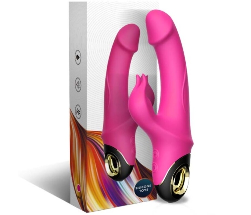 ARMONY - METEROR DILDO VIBRATOR RABBIT ROTATOR FUCHSIA
