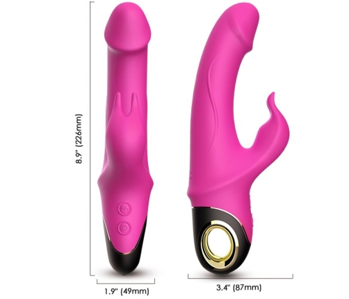 ARMONY - METEROR DILDO VIBRATOR RABBIT ROTATOR FUCHSIA