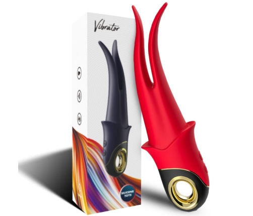 ARMONY - SHADOW VIBRATOR DOUBLE-HEAD TEASING RED