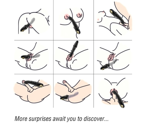 ARMONY - JOYBLADE DILDO VIBRATOR ROTATOR BLACK