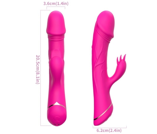 ARMONY - DILDO VIBRATOR RABBIT SILICONE FUCHSIA