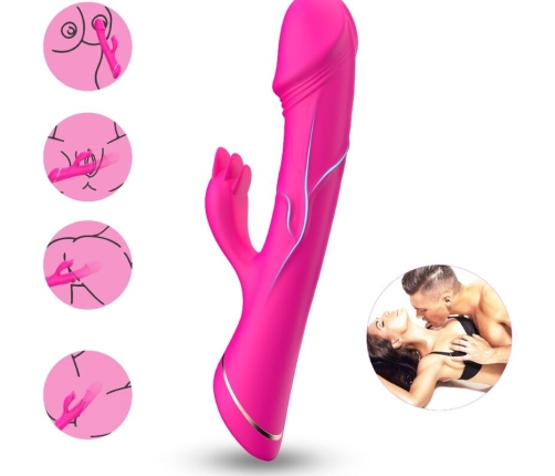 ARMONY - DILDO VIBRATOR RABBIT SILICONE FUCHSIA
