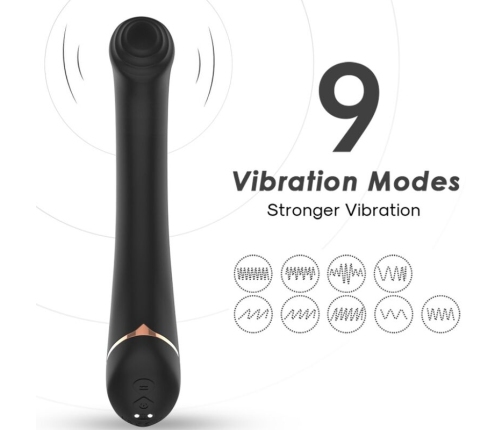 ARMONY - VIBRATOR FALT HEAD SILICONE BLACK