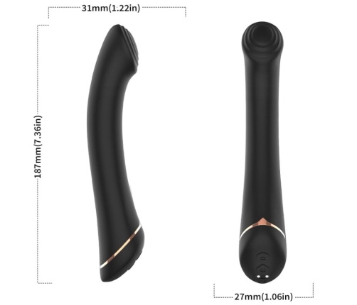 ARMONY - VIBRATOR FALT HEAD SILICONE BLACK