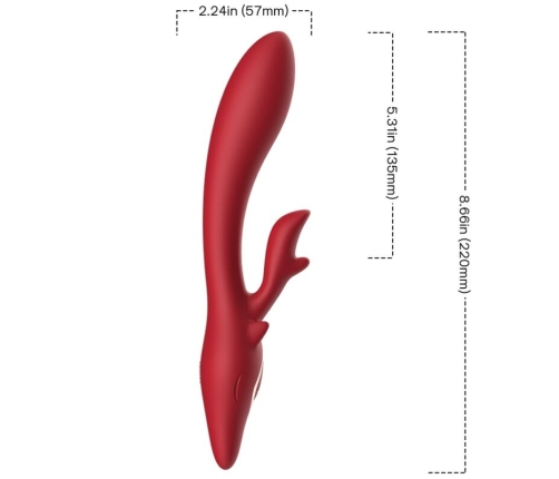 ARMONY - ELK VIBRATOR RABBIT CURVED RED