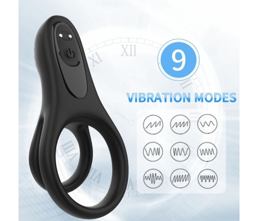 ARMONY - DOUBLE RING VIBRATOR BLACK