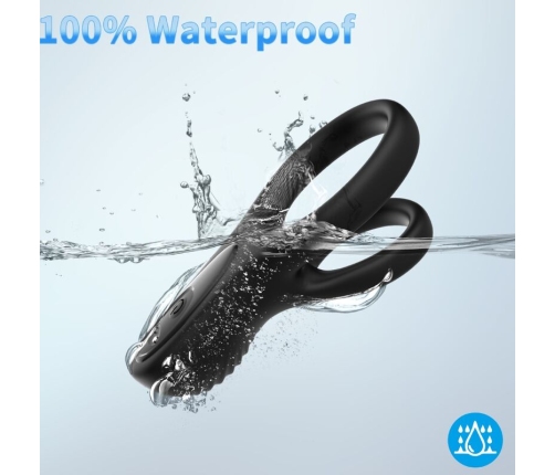 ARMONY - DOUBLE RING VIBRATOR BLACK