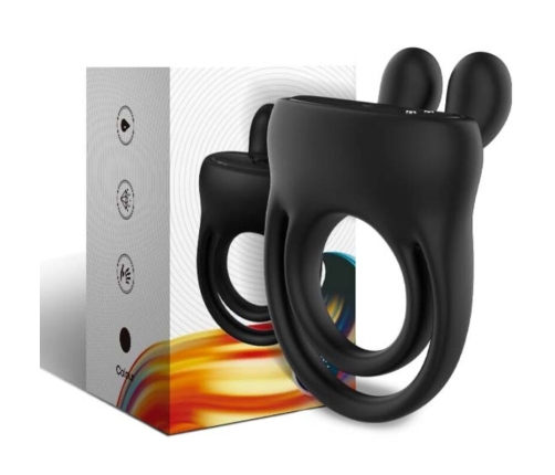 ARMONY - RING VIBRATOR RABBIT BLACK