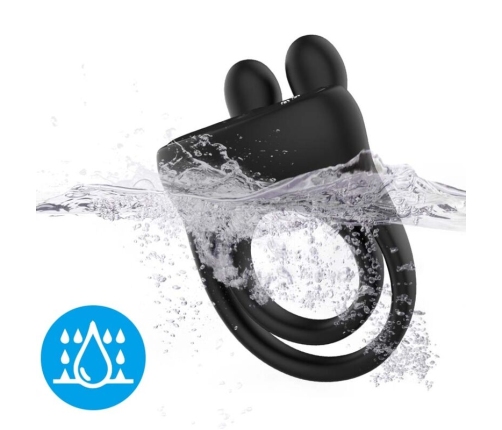 ARMONY - RING VIBRATOR RABBIT BLACK