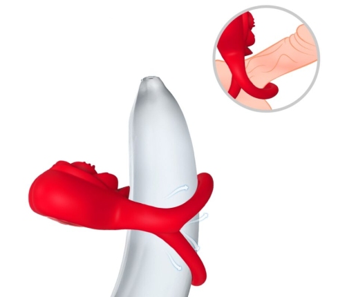 ARMONY - RING VIBRATOR HEART RED
