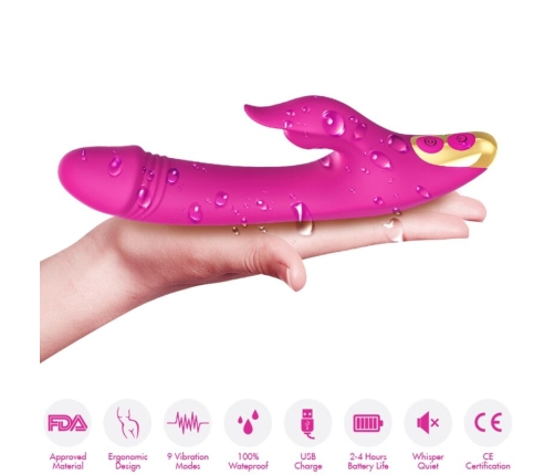ARMONY - LOVE CLITORIS & G-SPOT SUCTION CUP FUCHSIA