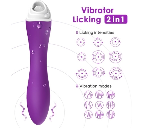 ARMONY - FAIRYLAND LICKING VIBRATING CLIT & VIBRATOR PURPLE