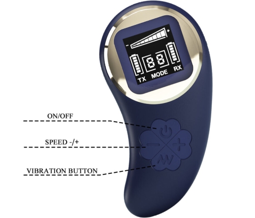 PRETTY LOVE - MINA VIBRATING EGG REMOTE CONTROL BLUE