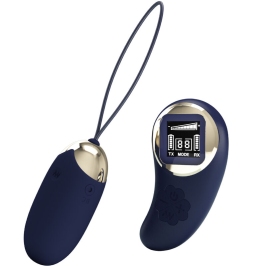 PRETTY LOVE - MINA VIBRATING EGG REMOTE CONTROL BLUE PRETTY LOVE - MINA VIBRATING EGG REMOTE CONTROL BLUE
