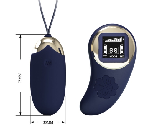 PRETTY LOVE - MINA VIBRATING EGG REMOTE CONTROL BLUE