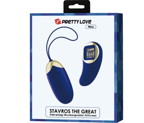 PRETTY LOVE - MINA VIBRATING EGG REMOTE CONTROL BLUE