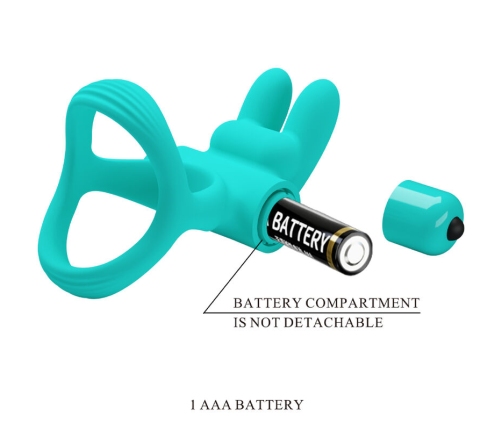 PRETTY LOVE - DANTE GREEN RABBIT VIBRATOR RING