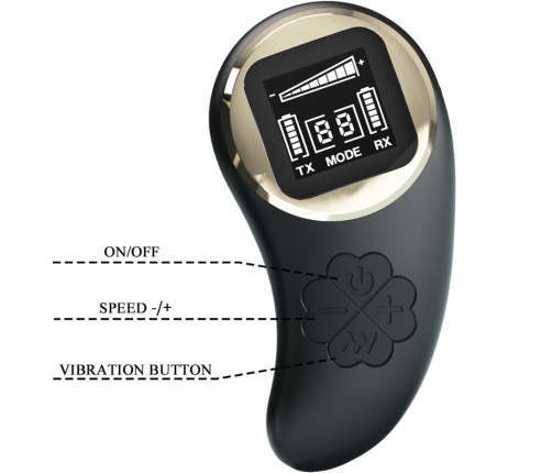 PRETTY LOVE - NATHAN DOUBLE PLEASURE VIBRATOR REMOTE CONTROL