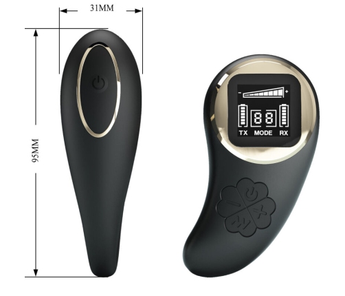 PRETTY LOVE - NATHAN DOUBLE PLEASURE VIBRATOR REMOTE CONTROL