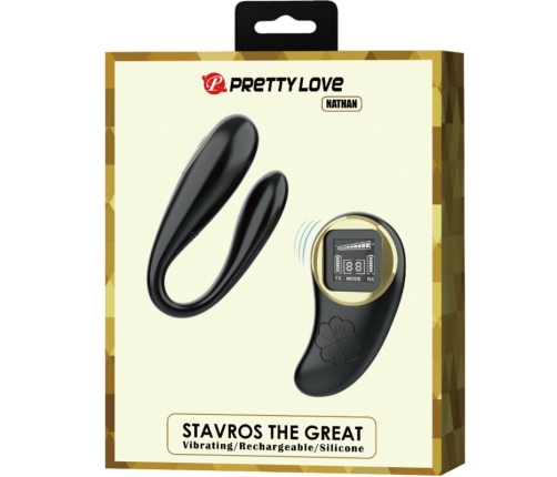 PRETTY LOVE - NATHAN DOUBLE PLEASURE VIBRATOR REMOTE CONTROL