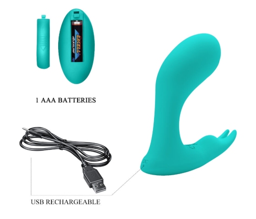 PRETTY LOVE - IDABELLE VIBRATION & PULSATION REMOTE CONTROL BLUE