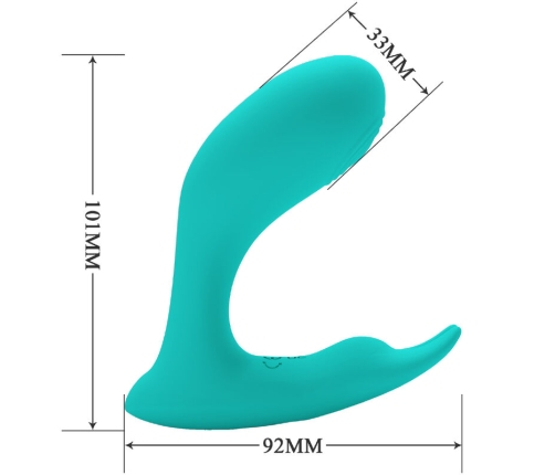 PRETTY LOVE - IDABELLE VIBRATION & PULSATION REMOTE CONTROL BLUE