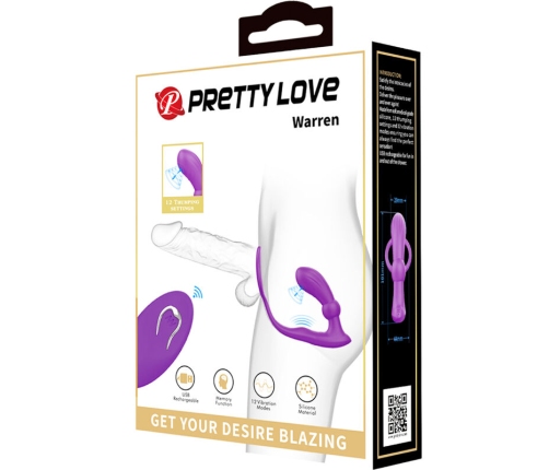 PRETTY LOVE - WARREN VIOLET ANAL RING & VIBRATOR