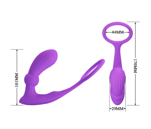 PRETTY LOVE - WARREN VIOLET ANAL RING & VIBRATOR