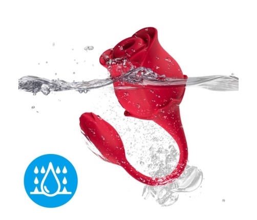 ARMONY - ROSA SUCCIONADOR DE CLÍTORIS & VIBRADOR 10 MODOS ROJO