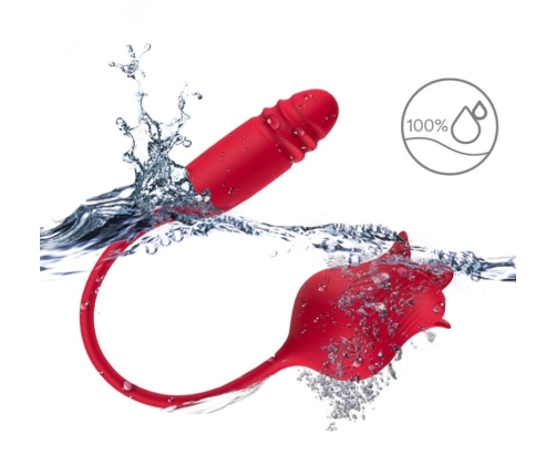 ARMONY - ROSELIP LICKING VIBRATING CLIT & VIBRATOR RED
