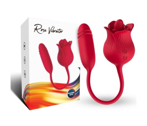 ARMONY - ROSELIP LICKING VIBRATING CLIT & VIBRATOR RED