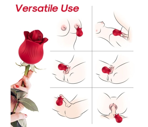 ARMONY - ROSE VIBRATOR & STIMULATOR RED