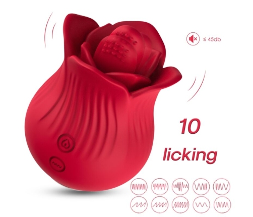 ARMONY - ROSE VIBRATOR & STIMULATOR RED