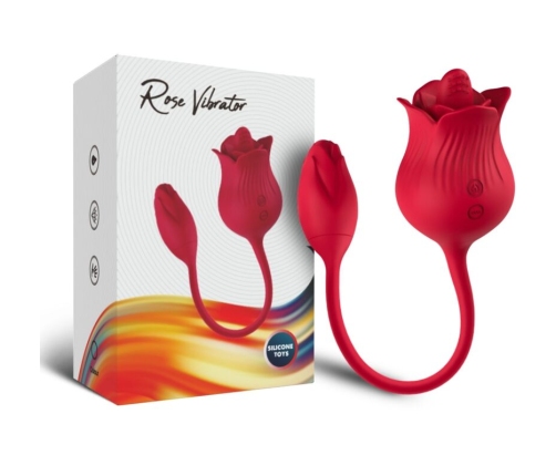 ARMONY - PINK CLITORIS STIMULATOR VIBRATOR WITH TAIL 10 MODES RED