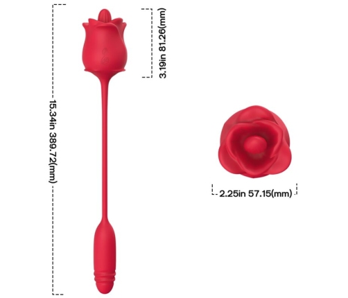 ARMONY - 3-IN-1 PINK, STIMULATOR, SUCTION AND UP&DOWN WITH RED TAIL