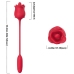 ARMONY - 3-IN-1 PINK, STIMULATOR, SUCTION AND UP&DOWN WITH RED TAIL