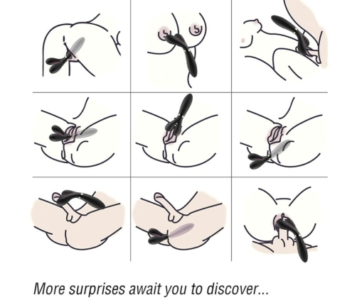 ARMONY - Y-WAND MASSAGER & VIBRATOR DOUBLE HEAD BLACK