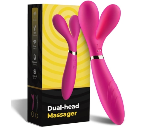 ARMONY - Y-WAND MASSAGER & VIBRATOR DOUBLE HEAD FUCHSIA