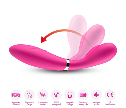 ARMONY - Y-WAND MASSAGER & VIBRATOR DOUBLE HEAD FUCHSIA