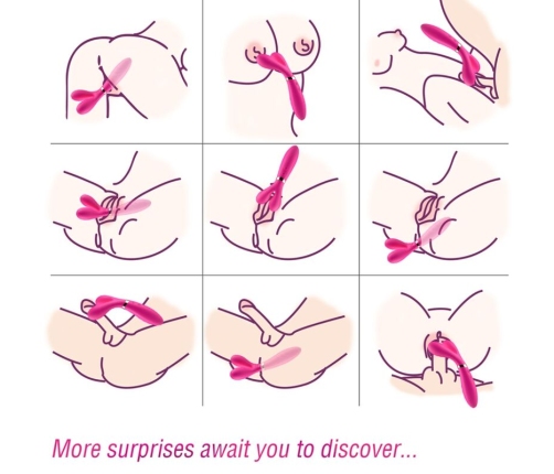 ARMONY - Y-WAND MASSAGER & VIBRATOR DOUBLE HEAD FUCHSIA