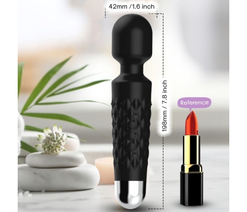 ARMONY - POSTMAN MASSAGER & VIBRATOR SUPER FLEXIBLE HEAD BLACK