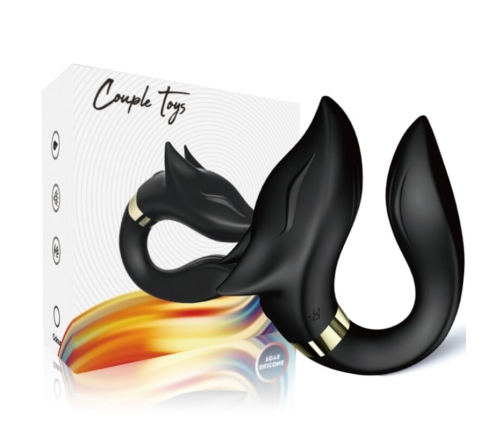 ARMONY - FOX VIBRATOR FOR COUPLES REMOTE CONTROL BLACK