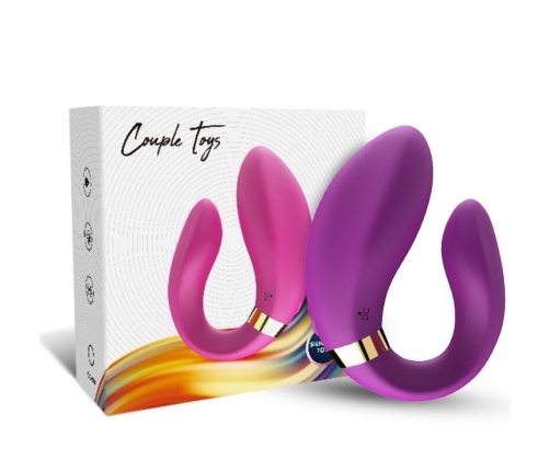ARMONY - CRESCENT VIBRATOR FOR COUPLES REMOTE CONTROL PURPLE