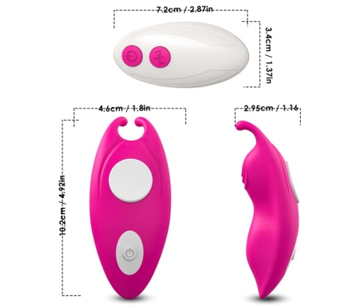 ARMONY - HONEYBEE WEARABLE PANTIES VIBRATOR G-SPOT REMOTE CONTROL FUCHSIA
