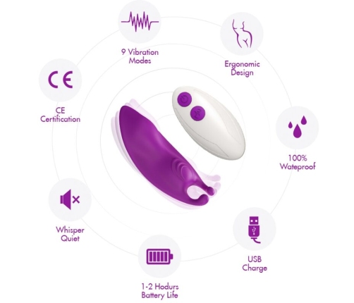 ARMONY - HONEYBEE WEARABLE PANTIES VIBRATOR G-SPOT REMOTE CONTROL FUCHSIA