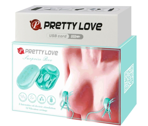 PRETTY LOVE - SURPRISE BOX BLUE ELECTRO STIMULATION TWEEZERS