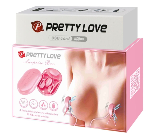 PRETTY LOVE - SURPRISE BOX PINK ELECTRO STIMULATION TWEEZERS