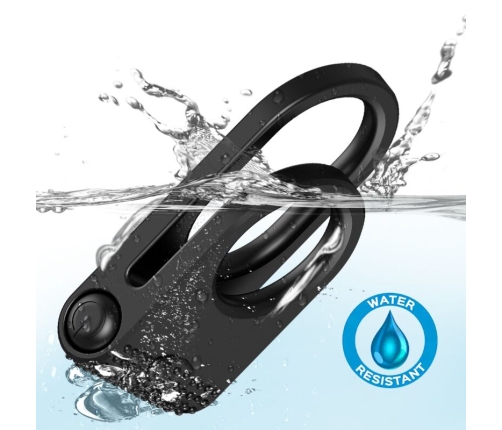 ARMONY - TWINS DOUBLE VIBRATOR RING FOR COUPLES BLACK