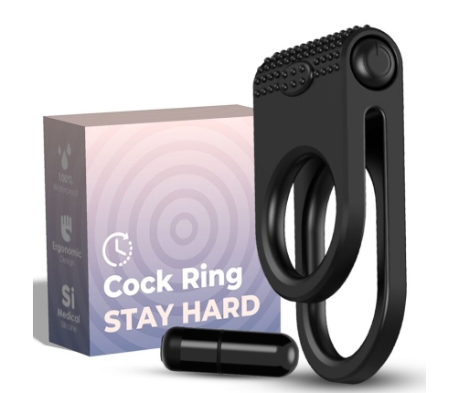 ARMONY - TWINS DOUBLE VIBRATOR RING FOR COUPLES BLACK