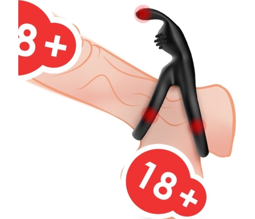 ARMONY - TENSY DOUBLE RABBIT RING BLACK